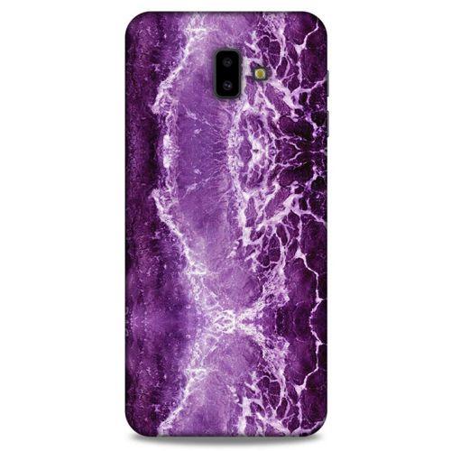 Mermer Desenli (18) Tema Telefon Kılıfları Mor Samsung Galaxy J6 Plus Kılıf