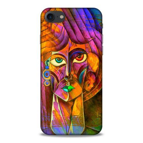 Lopard Apple Iphone 8 Uyumlu Kılıf Sürreal Yüzler ♀ (50) Shockproof Kılıf Desenli