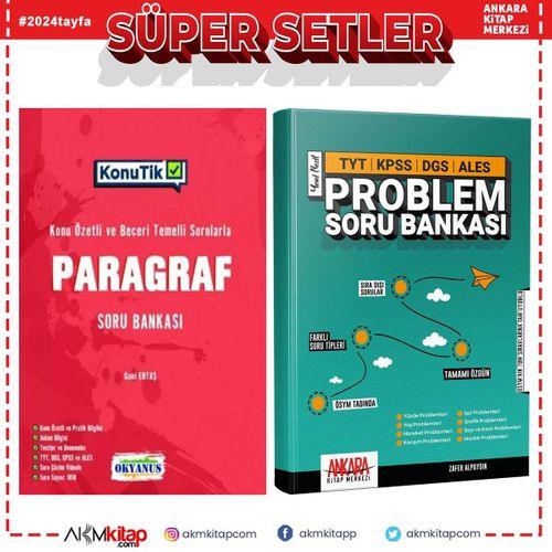 Okyanus Konutik Paragraf ve AKM Problemler Soru Bankası Seti 2 Kitap