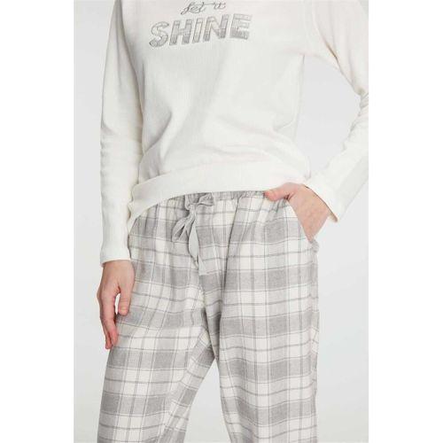 Kadın Uzun Kollu Pamuklu Kışlık Pijama Takımı Yumuşak Ve Rahat Ev Şıklığı