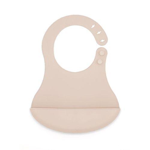 Babyjem BabyJem Mini Silikon Önlük 718 Ekru