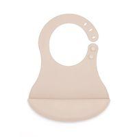 Babyjem BabyJem Mini Silikon Önlük 718 Ekru
