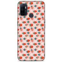 Frutix Çilek 01 Huawei P40 Kılıf Desenli Silikon