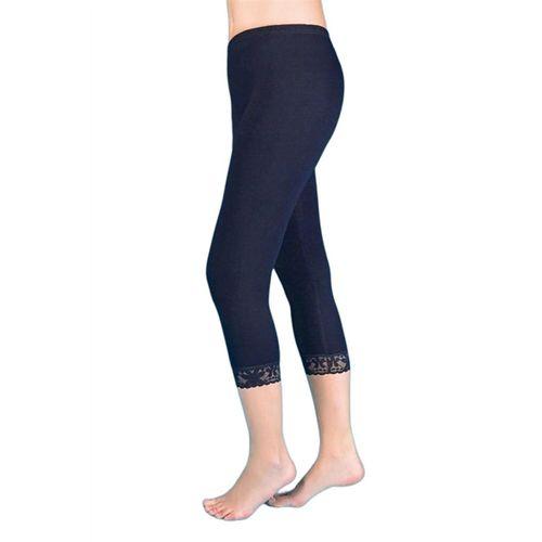 Kadın Ribana Paçası Dantelli Uzun Tayt Berrak-2104