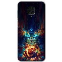 Xiaomi Redmi Note 9 Pro Kılıf Baskılı Arka Kapak - Ballı Baykuş +Tam Ekran Koruyucu