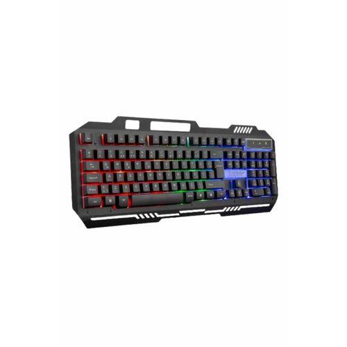 Işıklı  Q Klavye Mouse Seti Siyah   Klavye