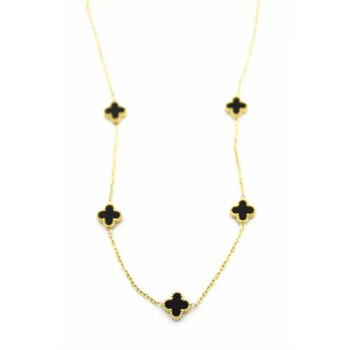 Vc Yonca Kolye - Siyah