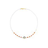 Boncuk Göz Kolye - Beyaz