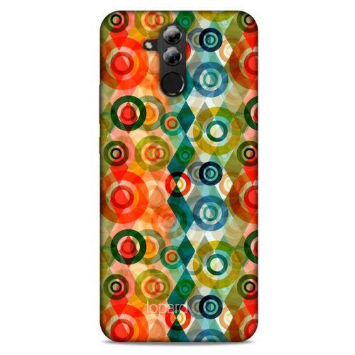 Huawei Mate 20 Lite Kılıf Pastel Renkler (31) TPU Kılıf Kırmızı Yeşil