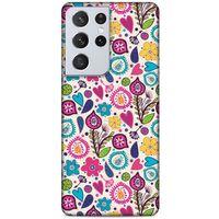 Lopard Samsung Galaxy S21 Ultra Uyumlu Kılıf Botanix (63) Silikon Kap