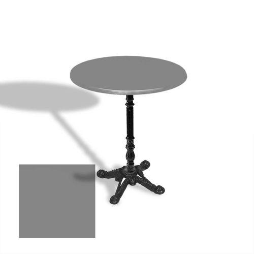 Dockers Çipa 1004 Döküm Ayak Yuvarlak Masa Çap 80cm - (Werzalit, Wermodin ve Allzalit Tabla) - Koyu Gri