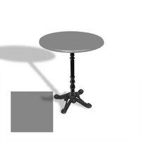 Dockers Çipa 1004 Döküm Ayak Yuvarlak Masa Çap 80cm - (Werzalit, Wermodin ve Allzalit Tabla) - Koyu Gri