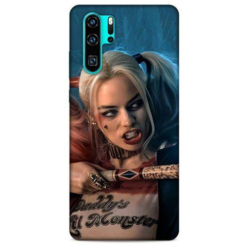 Huawei P30 Pro Uyumlu Kılıf Harley Quinn (13) Silikon Kap Mavi