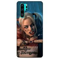 Huawei P30 Pro Uyumlu Kılıf Harley Quinn (13) Silikon Kap Mavi