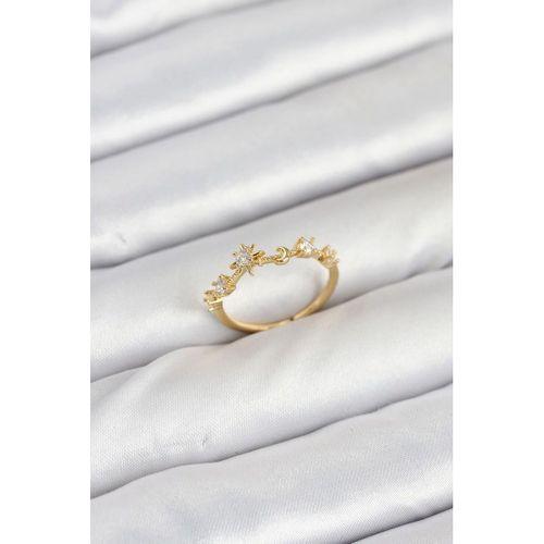 Pirinç Gold Renk Manifest Kadın Yüzük