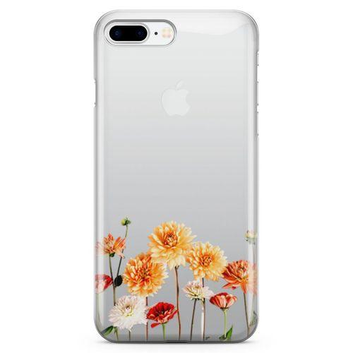 Apple iPhone 7 Plus Kılıf Buket Çiçek Arka Kapak Koruma Desenli Full Koruyucu