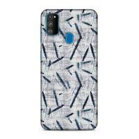 Samsung Galaxy M30s Uyumlu Kılıf Romans (29) Arka Koruma Kılıfı Kirli Beyaz