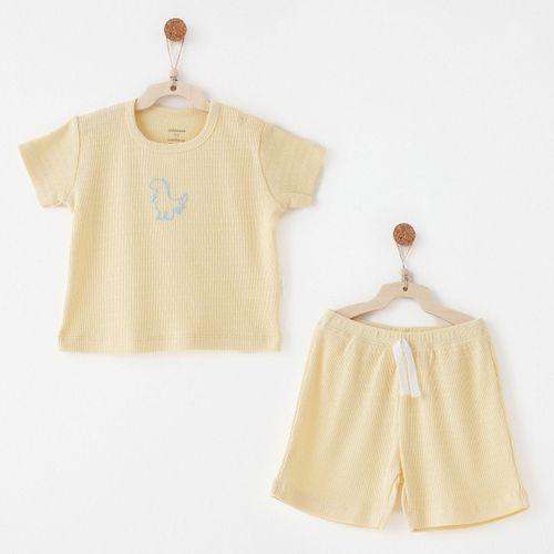 Andywawa Andywawa AC26771 Jacquard Special Modal 2li Takım Yellow