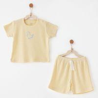 Andywawa Andywawa AC26771 Jacquard Special Modal 2li Takım Yellow