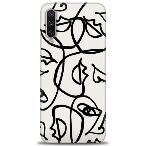 Xiaomi Mi A3 Kılıf HD Baskılı Kılıf - Suratlar + Tam Ekran Koruyucu