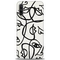 Xiaomi Mi A3 Kılıf HD Baskılı Kılıf - Suratlar + Tam Ekran Koruyucu