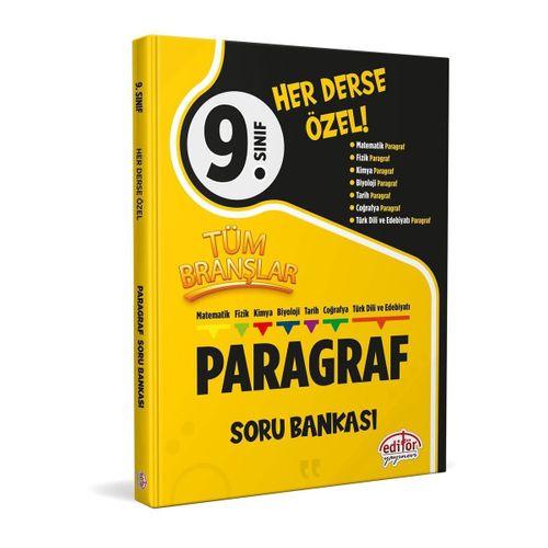 9. Sınıf Tüm Branşlar Paragraf Soru Bankası Editör Yayınları