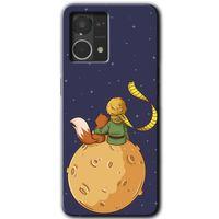 Oppo Reno 7 4G Kılıf HD Desen Baskılı Arka Kapak - Küçük Prens + Kırılmaz Cam