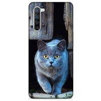Lopard Oppo Reno 3 Pro 5g Uyumlu Kılıf Kediler (48) Bumper Kılıf Duman