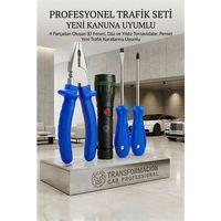 4 Parça Kanun Uyumlu Trafik Seti Pense Tornavida El Feneri 723056