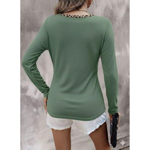 Kadın Uzun Kollu V Yakalı Kaşkorse Bluz