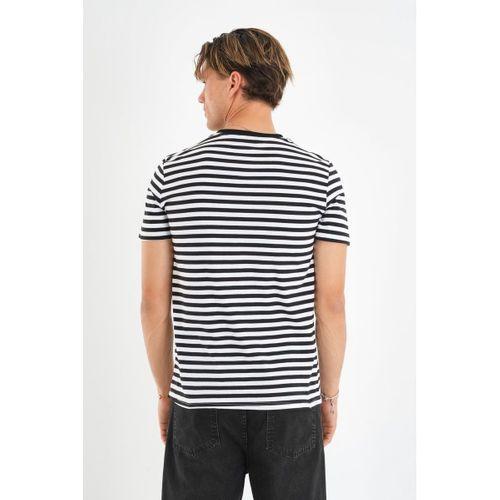 ALEXANDERGARDI V Yaka Çizgili T-shirt