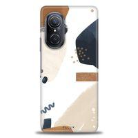 Huawei Nova 9 SE Kılıf HD Baskılı Kılıf - Bej + Tam Ekran Koruyucu