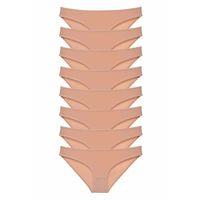 8 adet Süper Eko Set Likralı Kadın Slip Külot Ten