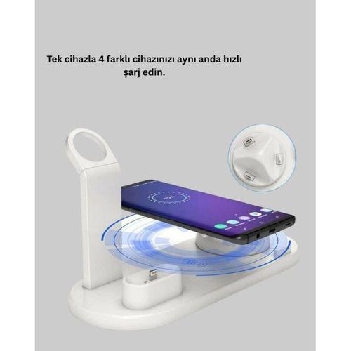 İphone, Airpods Ve Akıllı Saat Uyumlu Çoklu Şarj Cihazı