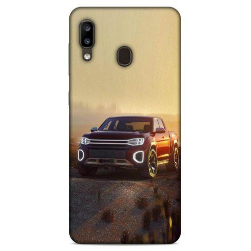 Lopard Samsung Galaxy A20 Uyumlu Kılıf PickUpX (40) Fit Silikon Kılıf Mor