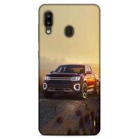 Lopard Samsung Galaxy A20 Uyumlu Kılıf PickUpX (40) Fit Silikon Kılıf Mor