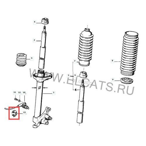 BMW E30 Amortisör Kablo tutma Plastiği 4 Adet Abs Baskı 00566