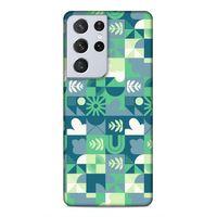 Samsung Galaxy S21 Ultra Uyumlu Kılıf Insomnia (39) Liquid Crystal Kılıf Yaprak