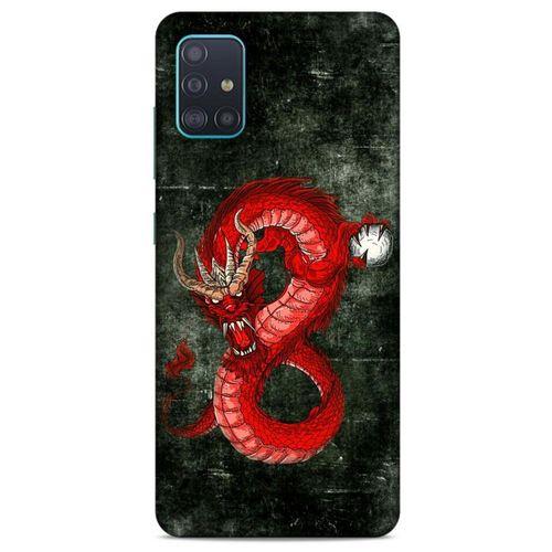 Samsung Galaxy A51 Kılıf Dragons (23) Ultra Koruma Kılıfı Tatoo Kırmızı Ejderha