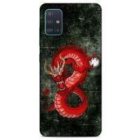 Samsung Galaxy A51 Kılıf Dragons (23) Ultra Koruma Kılıfı Tatoo Kırmızı Ejderha