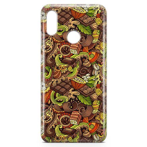 Huawei Y9 2019 Kılıf Krokan Cikolata Arka Kapak Koruma Desenli Full Koruyucu