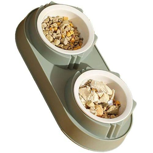 Mikopet Çift Bölmeli Mama Ve Su Kabı