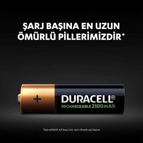 Duracell Şarj Edilebilir AA 2500mAh Piller 2’li Paket