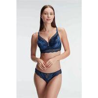 Kadife Balenli Destekli Dolgulu Dantelli Büstiyer Sütyen Ve Slip Takım