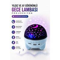 Gökyüzü Temalı Bluetooth Ve Hoparlörlü Şarjlı Çocuk Gece Lambası