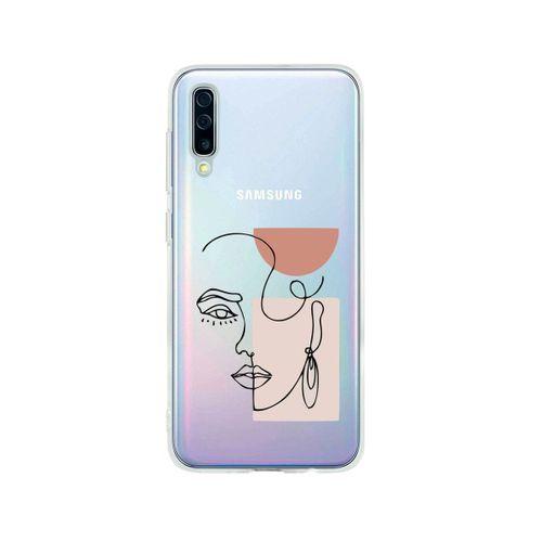 Samsung A50 Women Art Desenli Premium Şeffaf Silikon Kılıf