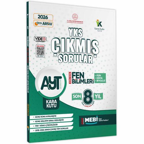 2026 YKS-AYT FEN (Fizik-Kimya-Biyoloji) Karakutu ÖSYM Çıkmış Sorular Çözümlü Konu Konu Son 8 Yıl