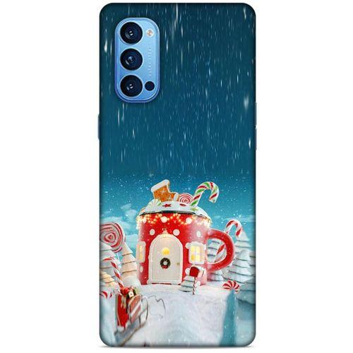 Oppo Reno 4 Pro Kılıf Snowix (13) Silikon Kap Kırmızı