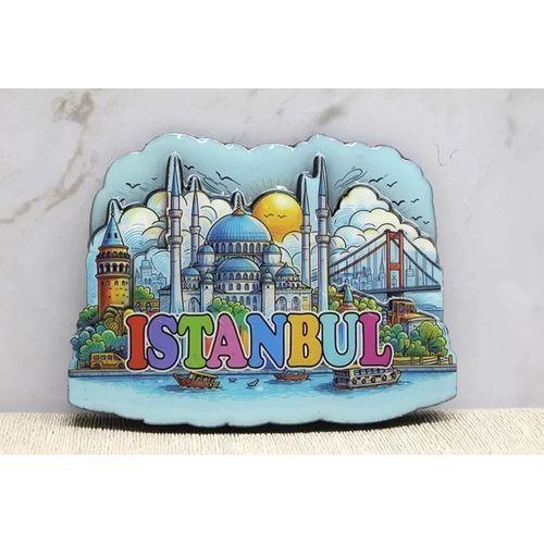 Ahşap İstanbul Temalı Magnet Alk4360