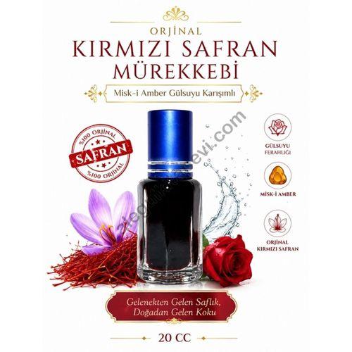 Orjinal Safran Mürekkebi Misk-i Amber Gülsuyu Karışımlı 20 Cc 1663